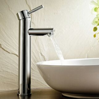 Vòi lavabo nóng lạnh inox sus304 cao 30 cm