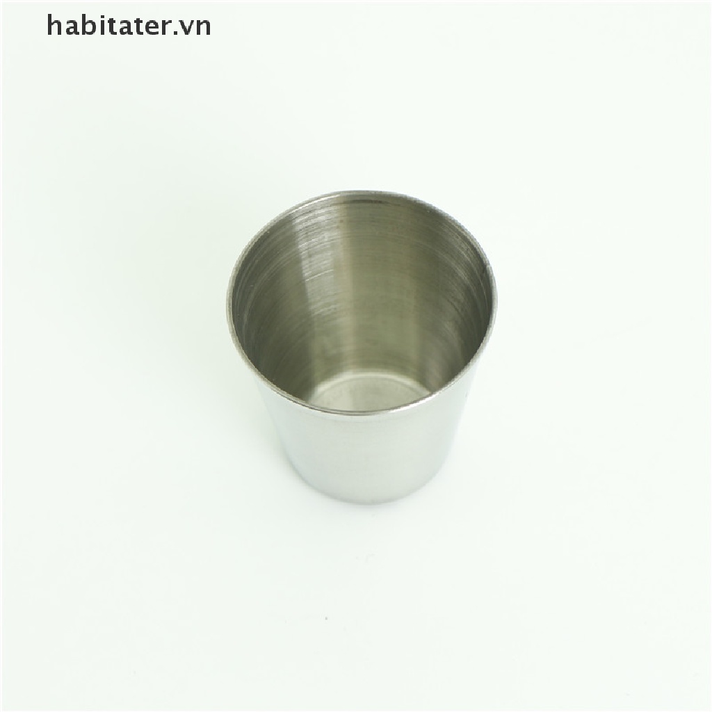 Set 10 Cốc Uống Rượu Bằng Thép Không Gỉ 30ml