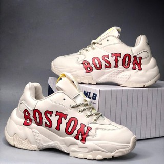 Giày thể thao MLB Boston, NY vàng, NY đen, LA đế đơn tăng chiều cao Nam Nữ