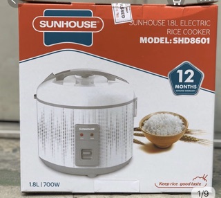 NỒI CƠM ĐIỆN 1,8l SUNHOUSE 8601