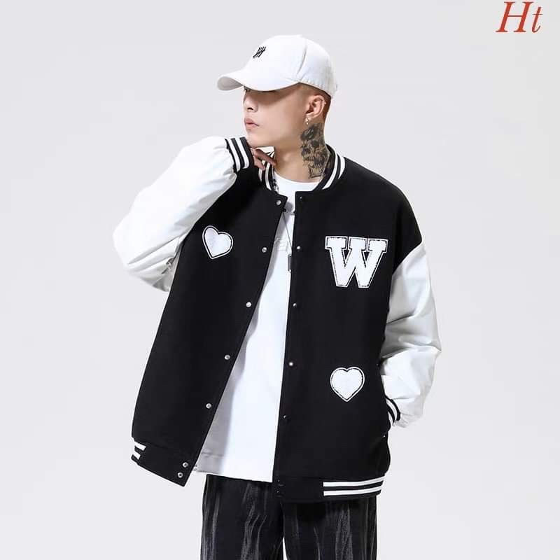 Áo bomber phối tay W tim H2A965