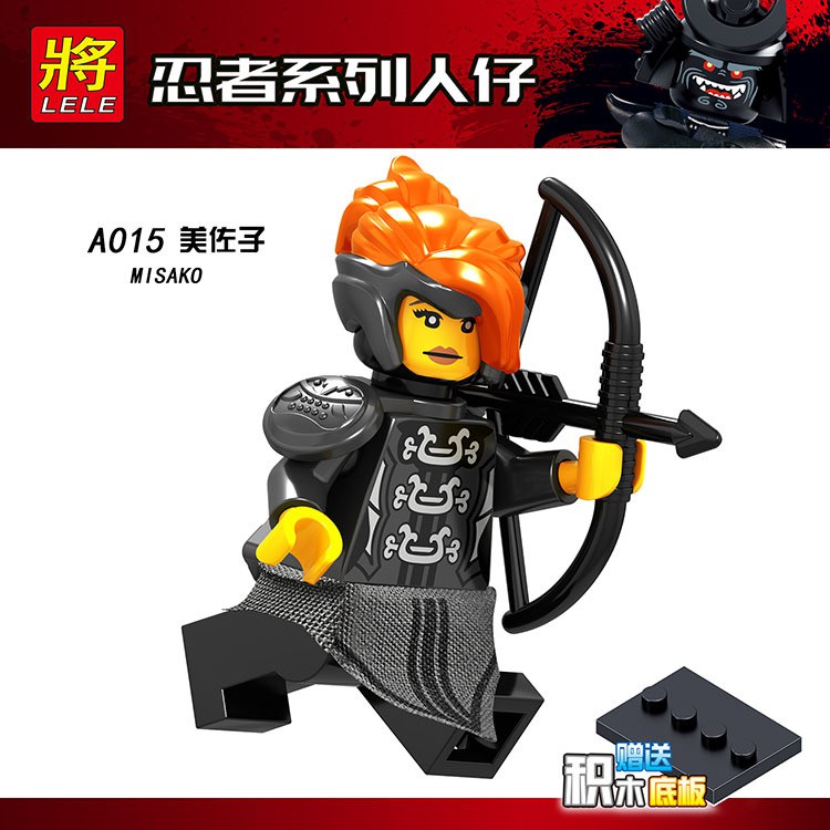 Lego A009-016 Dòng Ninja Minifigure Rắn Báo đốm Jiamandu Túi đồ chơi lắp ráp Khối xây dựng Đồ chơi giáo dục