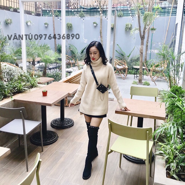 Áo len cổ lọ