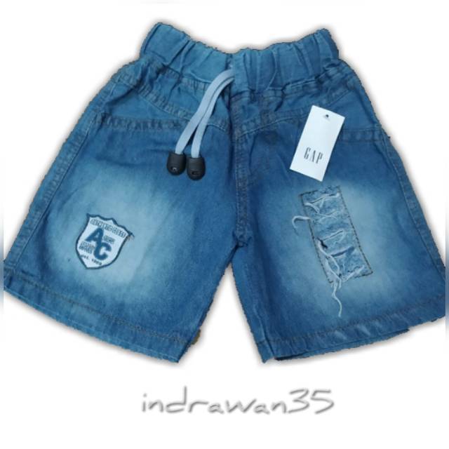 LEVIS Quần Short Jean Rách Màu Xanh Hiện Đại Cho Bé Trai Từ 1 2 3 Tuổi