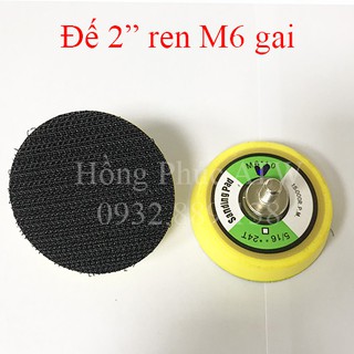 Đế chà nhám tròn 2" ren M6