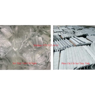 Sợi Thủy Tinh - Sợi Cắt Ngắn Làm Phào Chỉ Bê Tông – Thạch Cao - Hoa Văn Trang Trí - 1Kg