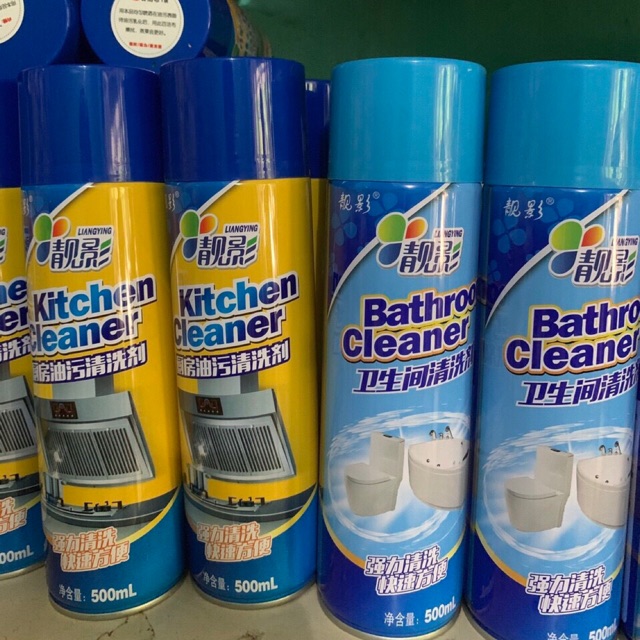 Sản Phẩm Sét 2 bình xịt tẩy nhà bếp và tẩy nhà tắm SẠCH BONG KIN KÍT mới HOTLINE : 0913.666.546