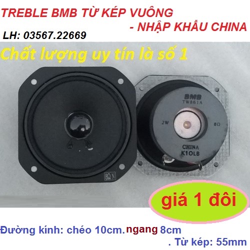Cặp loa trép 2 từ BMB vuông hàng xịn - treble bmb vuông - giá 2 chiếc