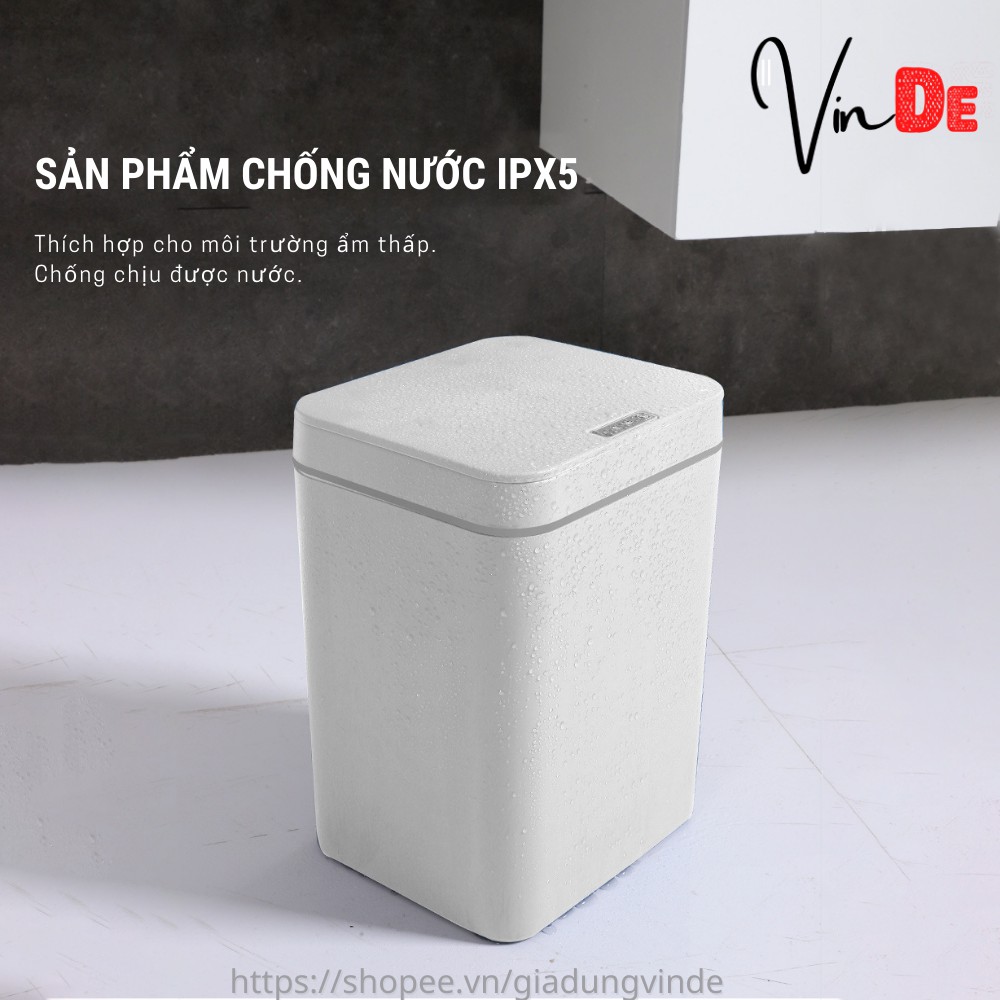 Thùng Rác Thông Minh VinDe - Cảm Biến Tự Động Đóng Mở VDR01 (BẢO HÀNH 12 THÁNG 1 ĐỔI 1)