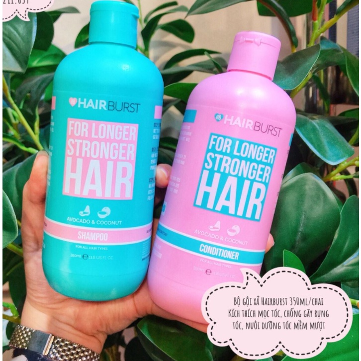 Bộ Dầu Gội Xả HAIRBURST Hỗ Trợ Mọc Tóc Nhanh 350ml