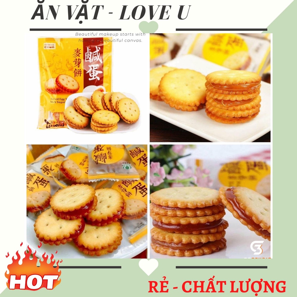 Bánh quy trứng muối dẻo Đài Loan thương hiệu Pamiriter 500gr