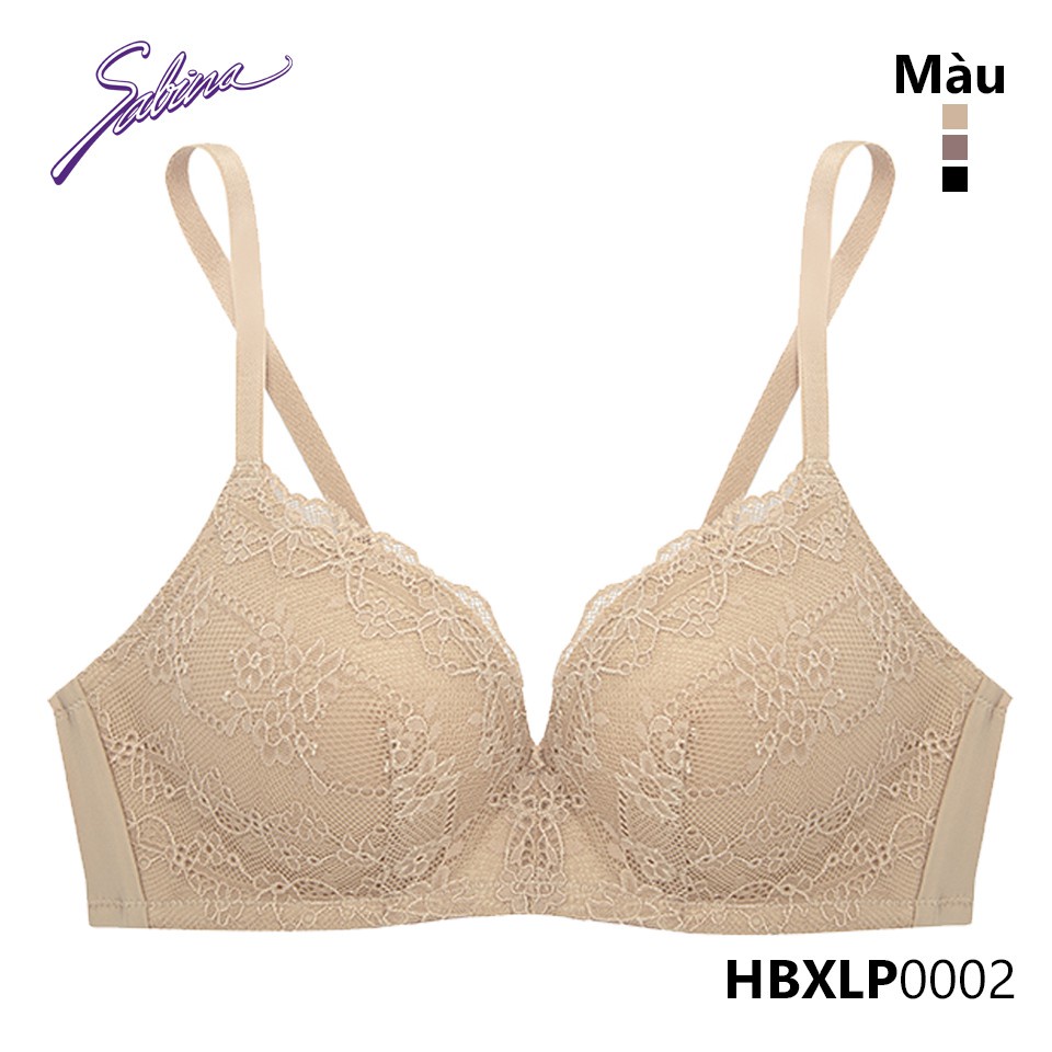 Combo 2 Áo Lót Không Gọng Mút Dày Phối Ren Habpy Lady By Sabina HBXLP0002