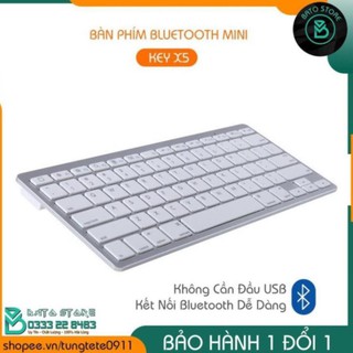 Bàn Phím Bluetooth Không Dây X5, Kiểu Dáng MAC, Thiết Kế Sang Trọng, Nhỏ Gọn, Tiện Lợi