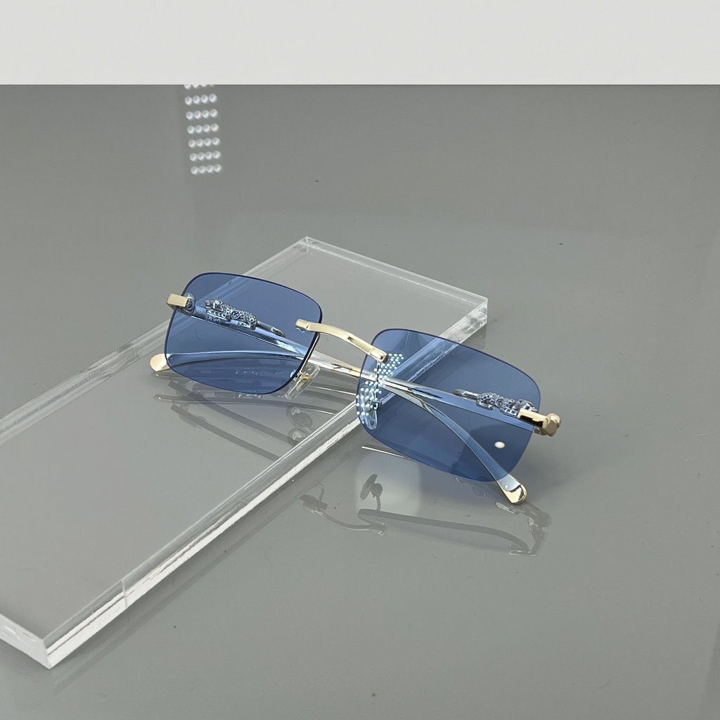 Kính mát nam, gọng kính thời trang đính kèm hoạ tiết sang trọng chống tia uv400 K557 htstore