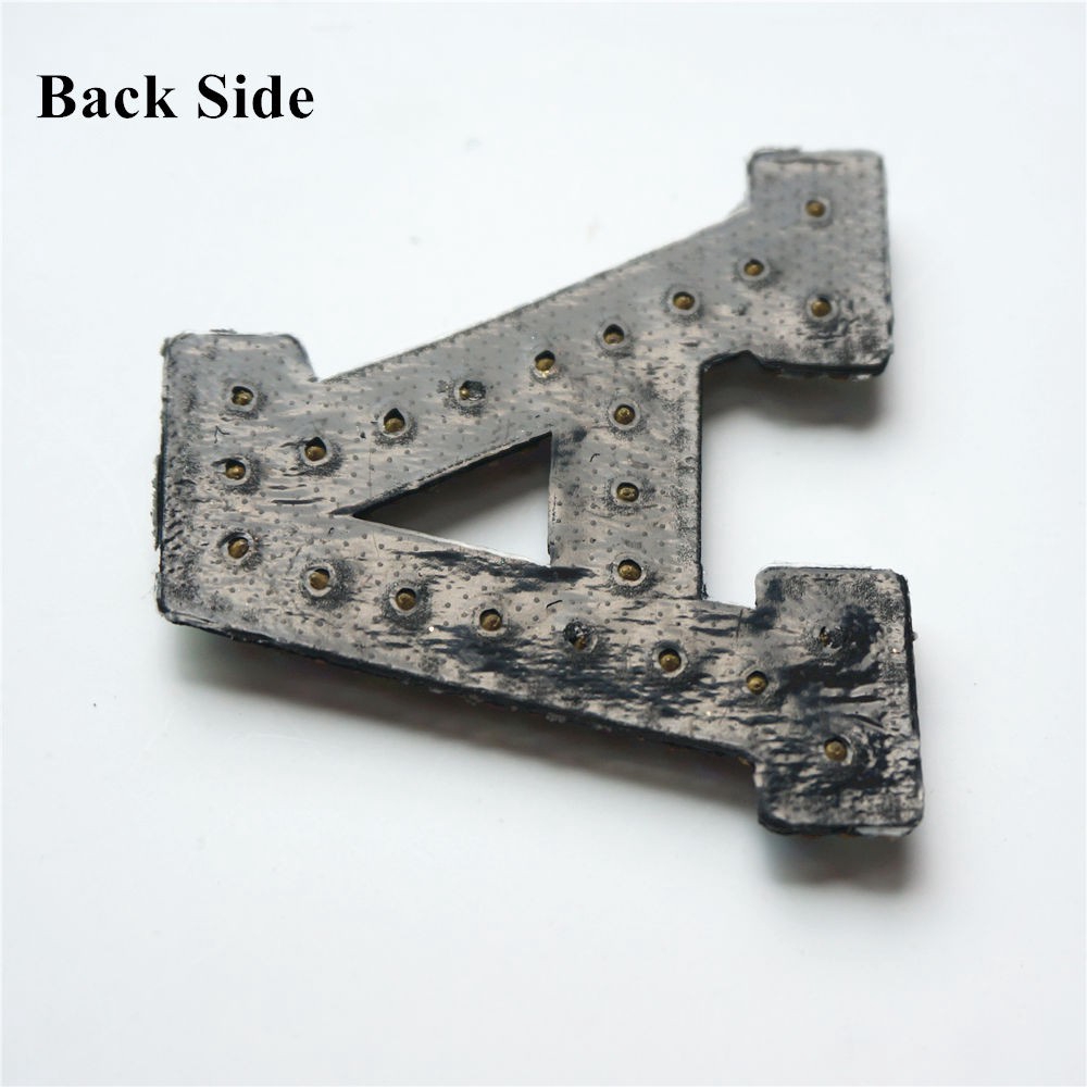 Miếng Dán Ủi Quần Áo Hình Chữ Cái Tiếng Anh Đính Đá