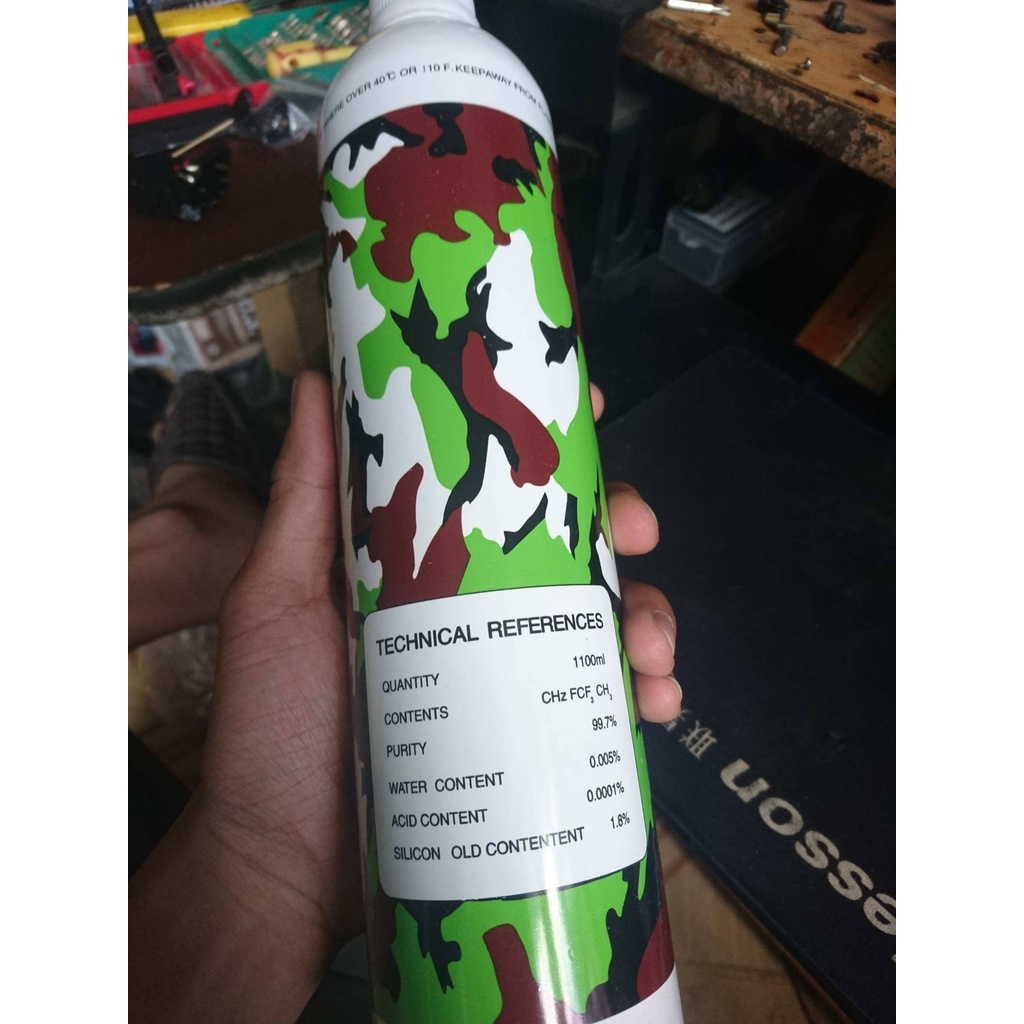 green Gas Bình / Khí ga xanh 1100ML camo