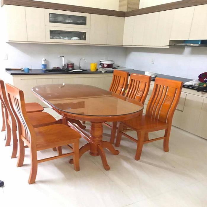 Bộ bàn ghế gỗ sồi Nga