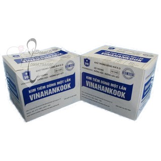 (Đủ size 1cc-3cc-5cc-10cc-20cc) Bơm Tiêm Vinahankook hộp 100 cây kim tiêm thay đầu kim