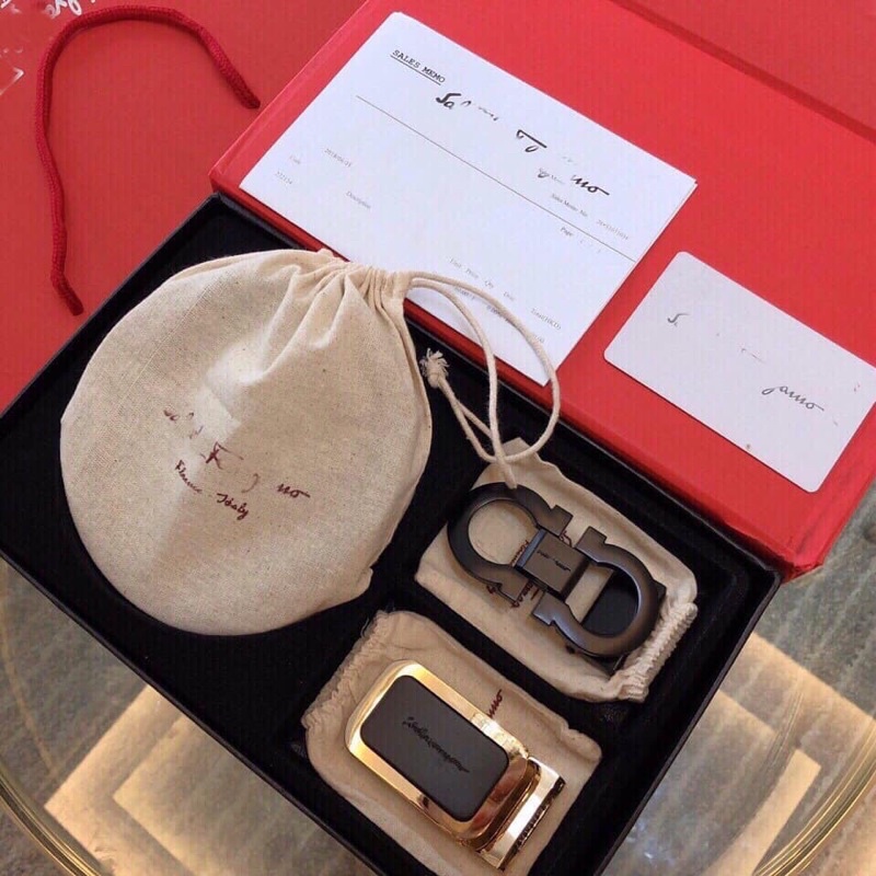 Thắt lưng nam dây nịt cao cấp hai mặt kèm một dây da fullbox có hộp tặng quà