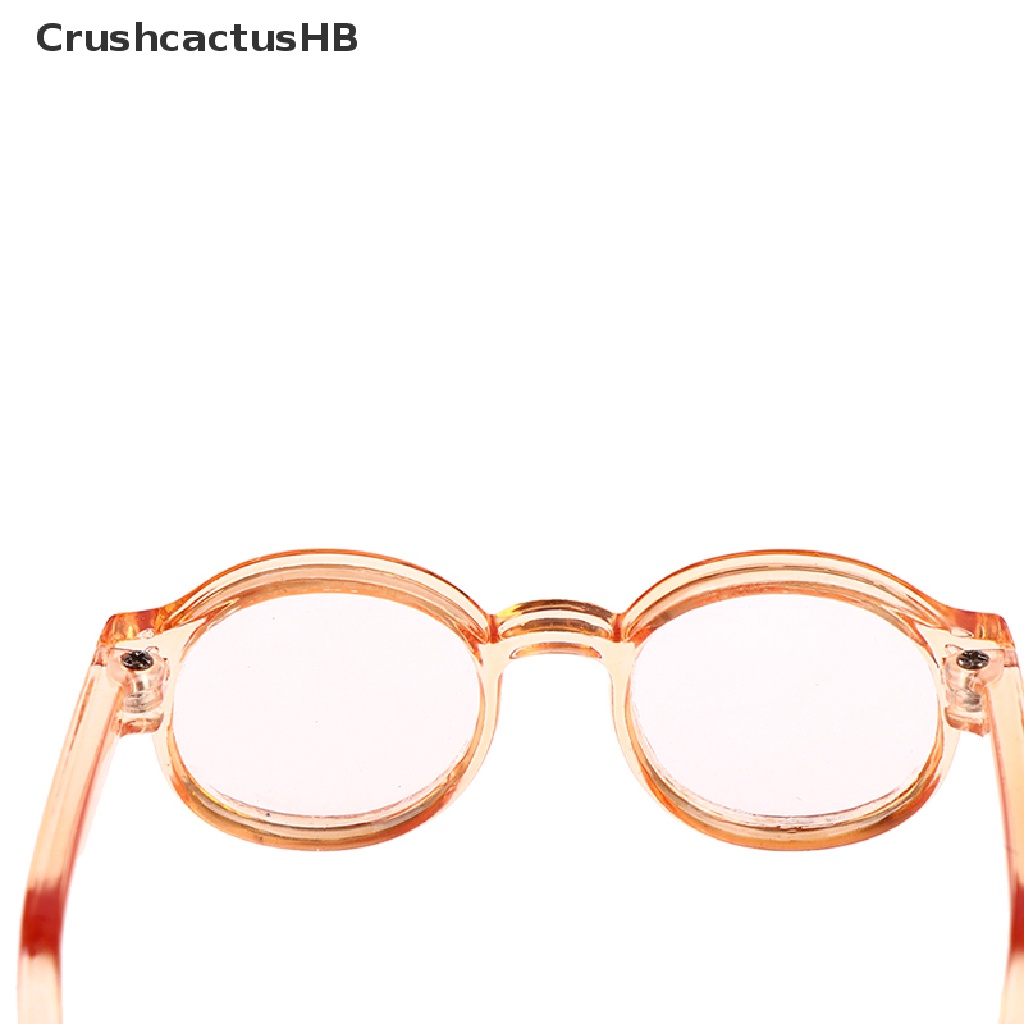 [CrushcactusHB] Plush Doll Glasses Accessory Round Frame 6.5/9.5cm Eyewear Clear Lens Hot Sell