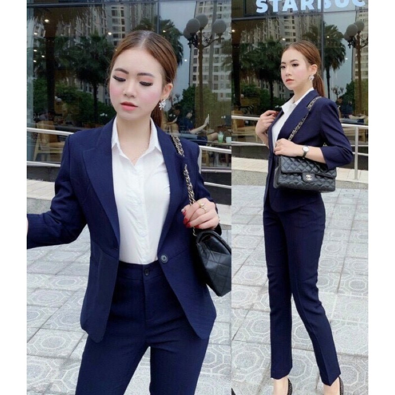 Áo Vest Nữ công sở khoác ngoài cao cấp loại áo 1 cúc tay lỡ | BigBuy360 - bigbuy360.vn