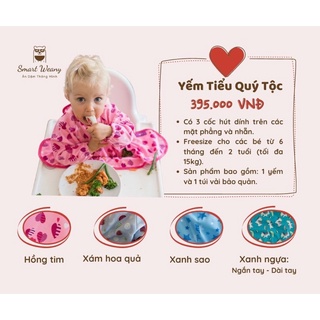 ÁO YẾM ĂN DẶM TIỂU QUÝ TỘC CAO CẤP TIDYTOT (CÓ MIẾNG HÚT CHÂN KHÔNG)- NHẬP KHẨU UK