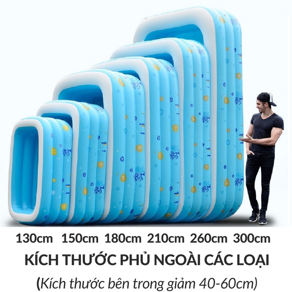 Bể bơi cho bé kiểu hồ phao bơm hơi gấp gọn ❤️Cỡ 125cm❤️ hoặc làm nhà bóng trong nhà KamiVietNam