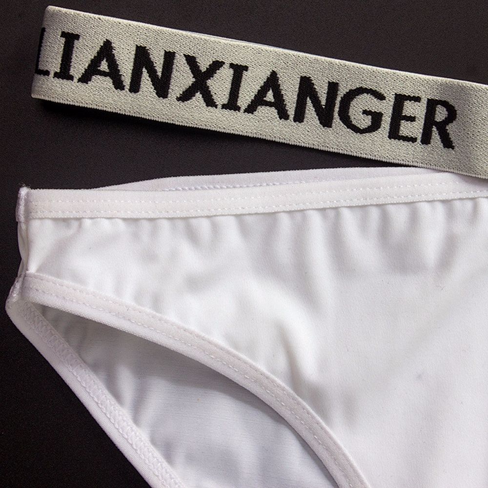 Quần Lót Cotton Mềm Mại Lưng Thấp Thoáng Khí In Chữ Nhiều Màu Sắc Phong Cách Hàn Quốc Quyến Rũ Cho Nữ