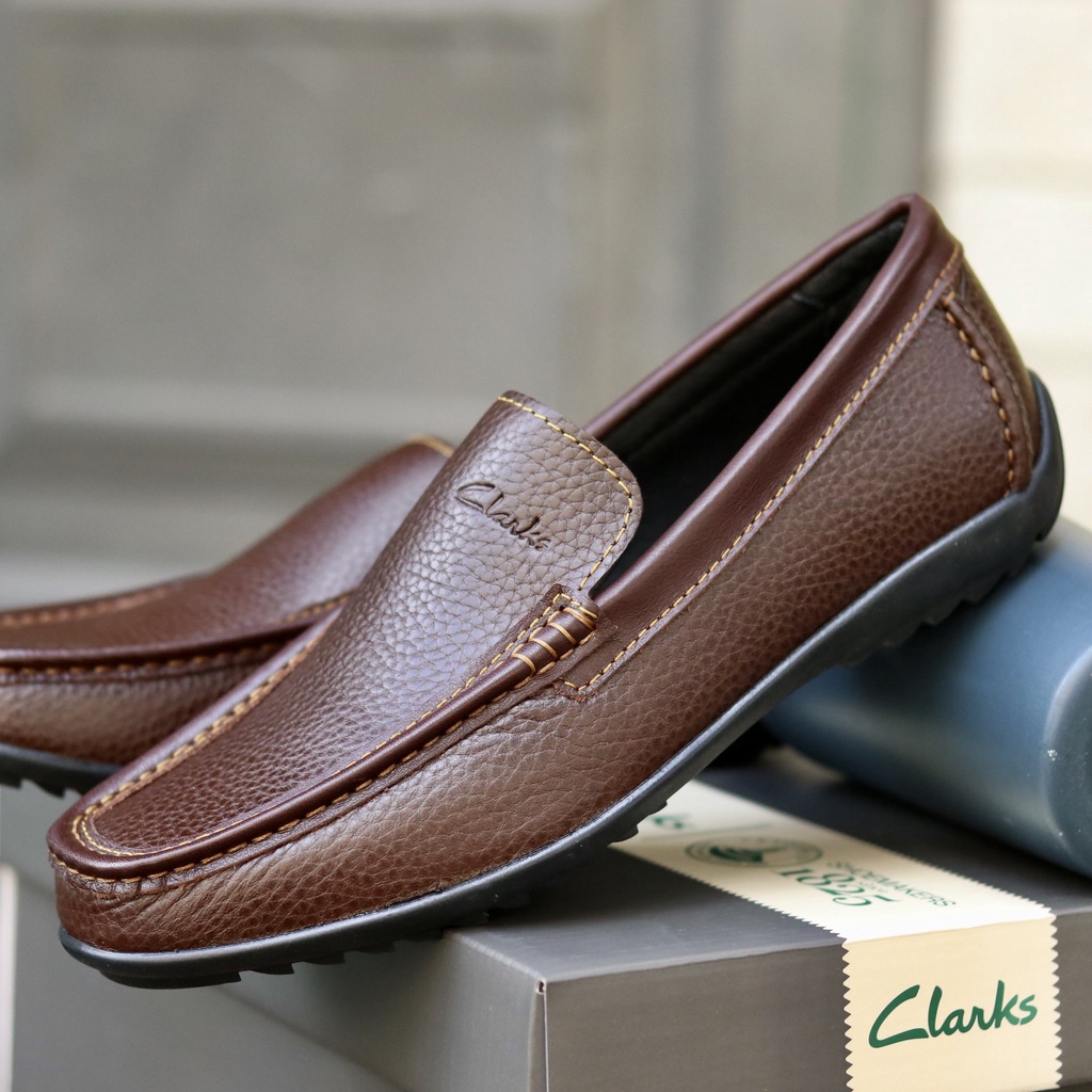 SIÊU SALE - Tặng 2 Đôi Vớ Cao Cấp Và Thẻ Bảo Hành 12 Tháng -CL02 -Siêu Phẩm Giày Da Nhập Khẩu Thái Lan - Da Bò Thật 100%