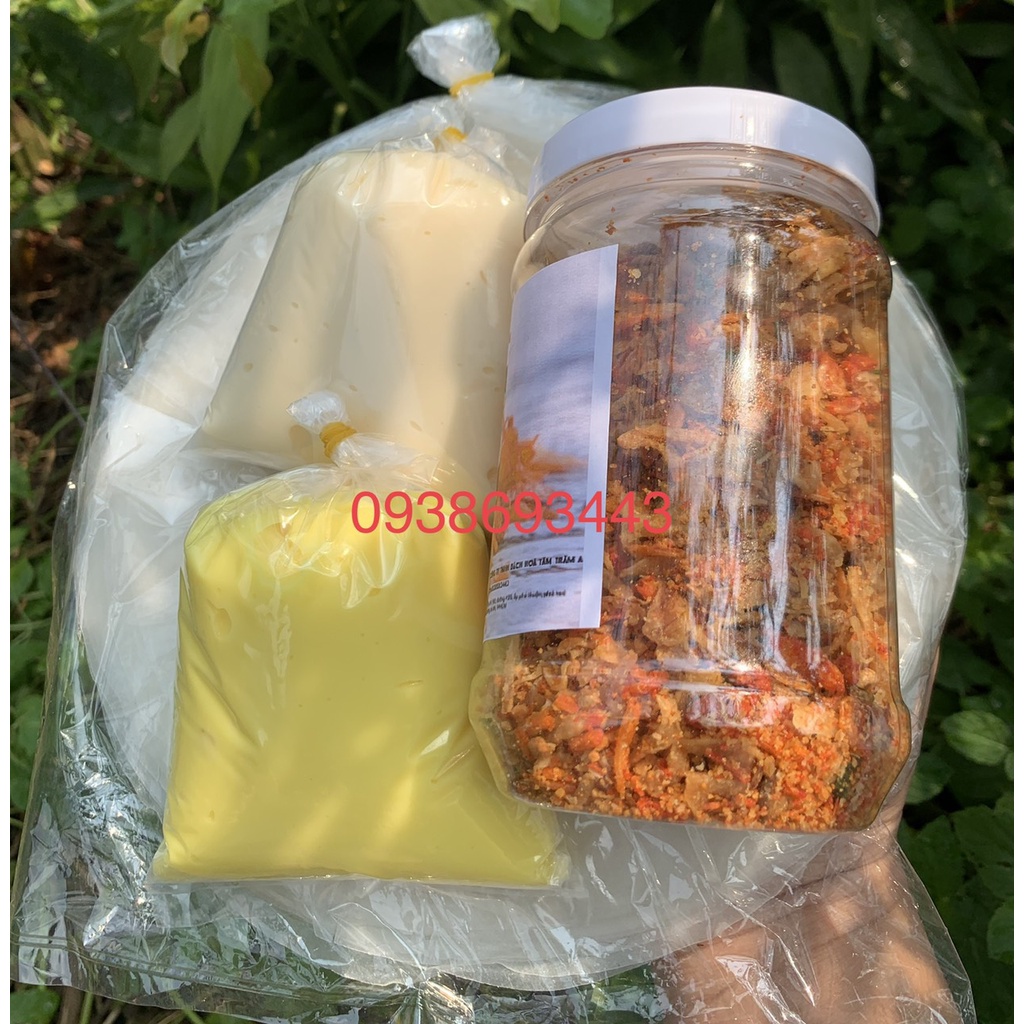 Bánh Tráng Phơi Sương 250g + 200g muối tôm tép hành + 190g bơ