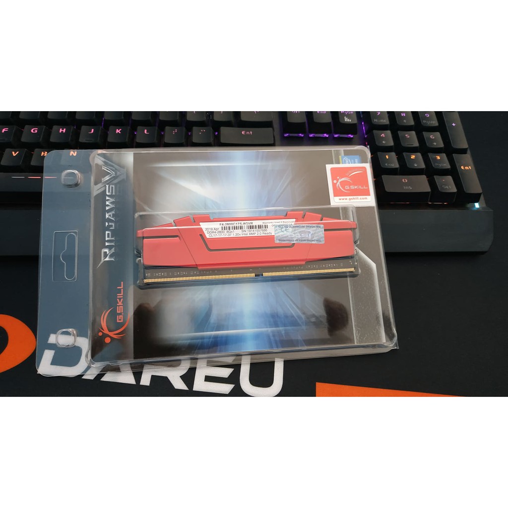 Bộ nhớ trong G.SKILL RIPJAWS V-8GB  DDR4 2800MHz F4-2800C17S-8GVR New BH 36T tại Mai Hoàng