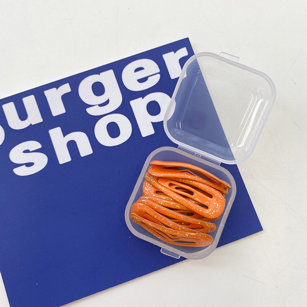 Set 10 Kẹp Tóc Kim Tuyến Màu Macaron Dễ Thương Cho Bé Gái