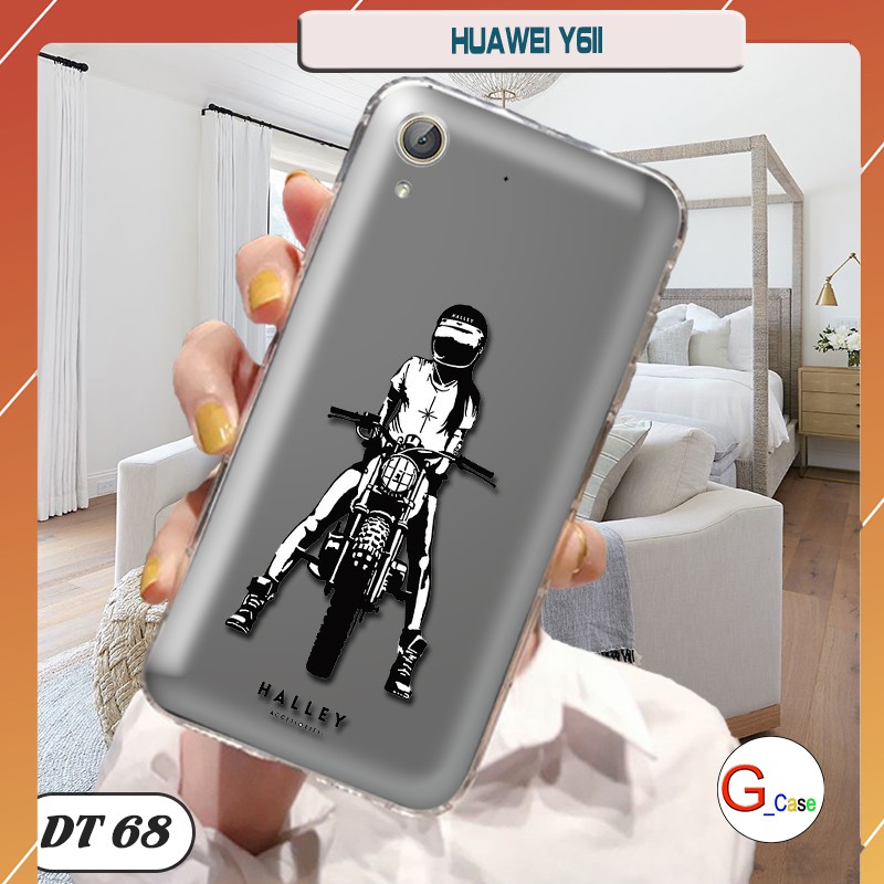 Ốp lưng dẻo trong in hình cho Huawei Y6II