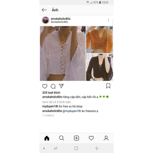 Thanh lý/pass áo croptop tay loe