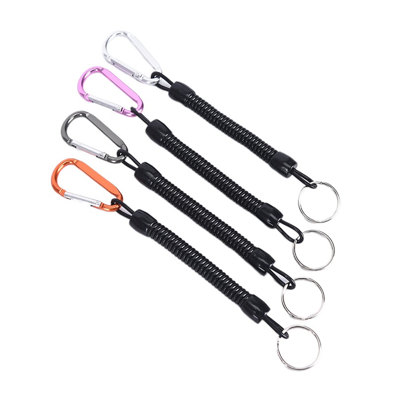 {Louislife}1pc Plastic Spring Elastic Rope Security Gear Tool For Anti-lost Phone Key chain adore