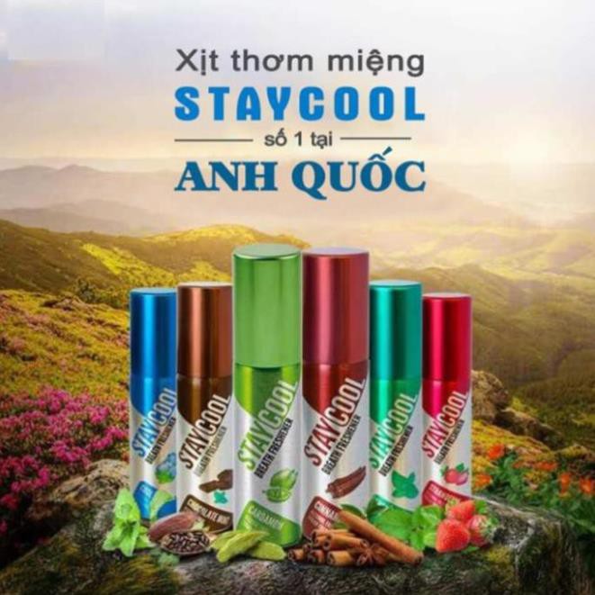 [Giá đại lý] Xịt thơm miệng Staycool nhập khẩu Anh Quốc - Đại lý cấp 1