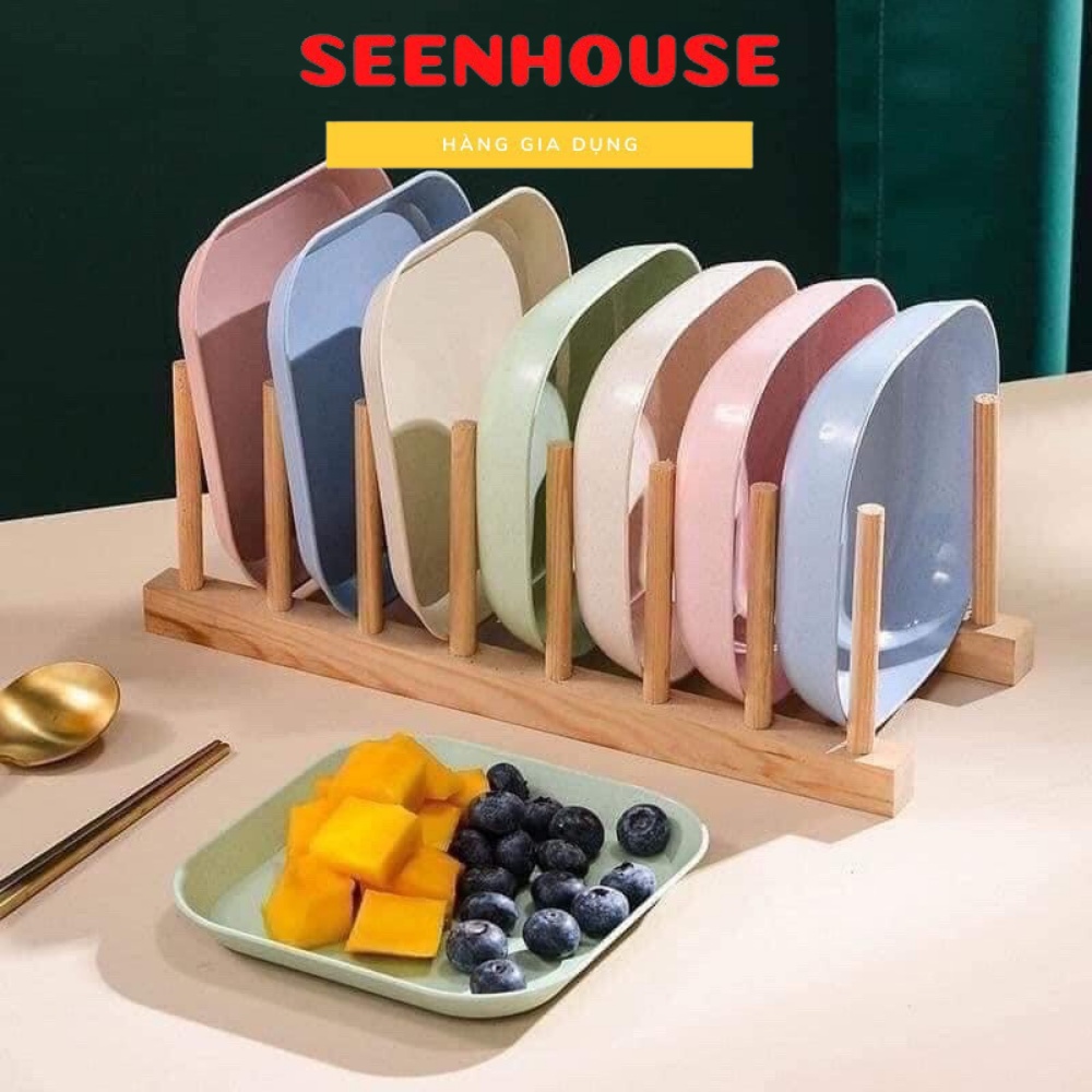 Set 8 Đĩa Lúa Mạch Màu Pastel