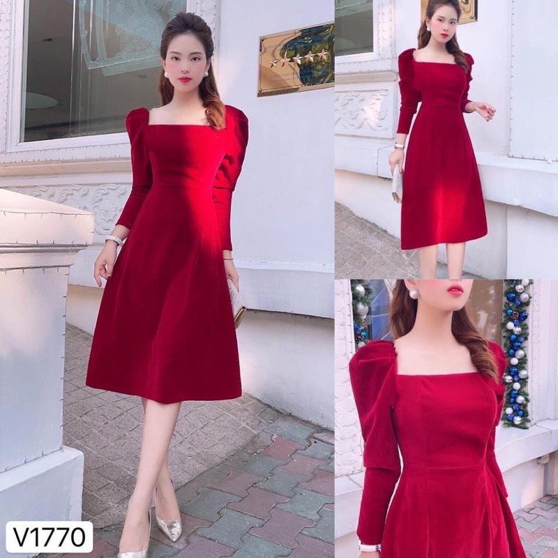 Đầm Nhung hở lưng đính ngọc_CAROTSHOP | BigBuy360 - bigbuy360.vn