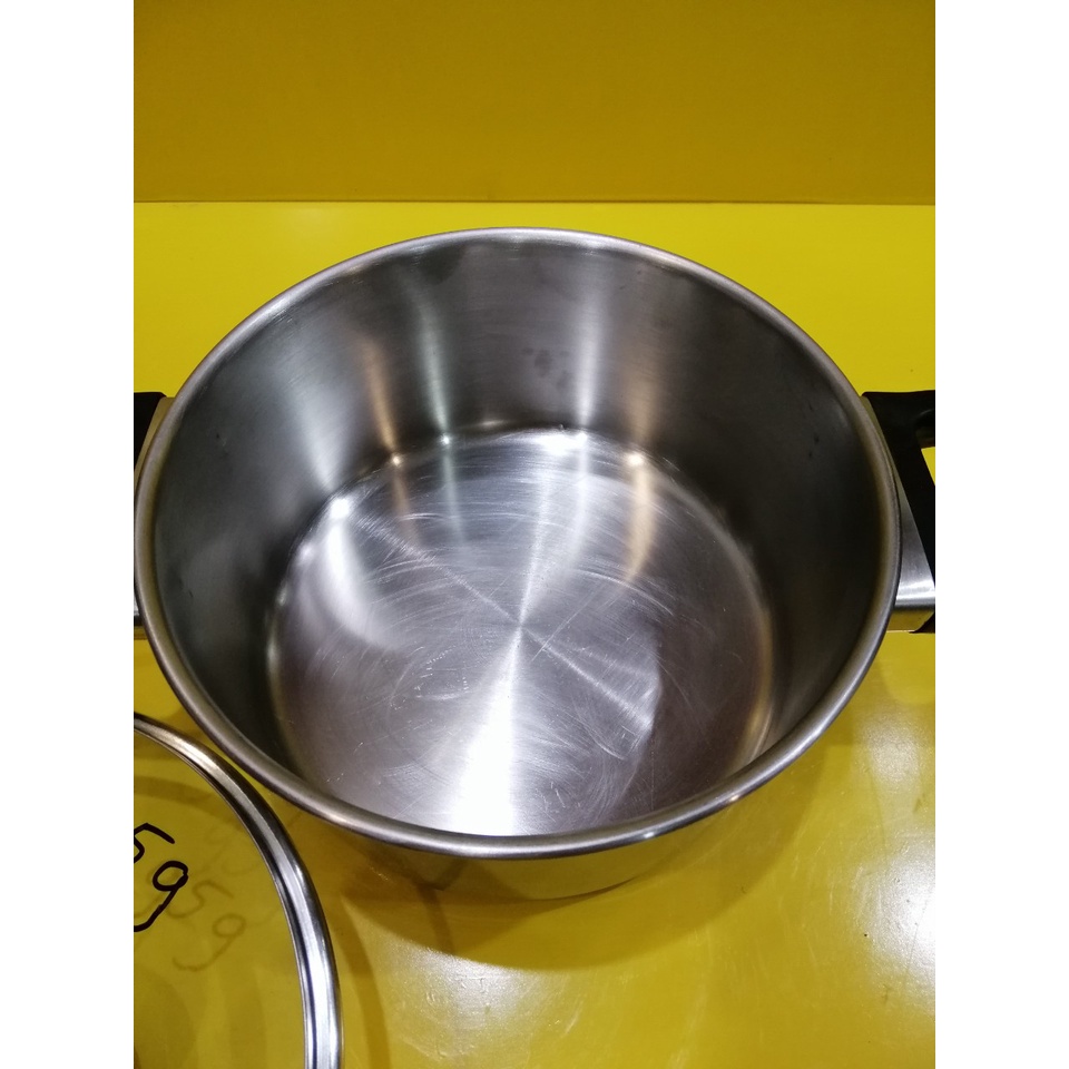 Nồi inox nội địa Nhật, size 21cm, cao 11cm (mã 959), Dùng được bếp từ