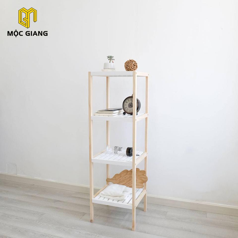 Kệ Vuông 4 Tầng Chất Liệu Gỗ Thông Mỹ - Hàng Xuất Khẩu Hàn Quốc