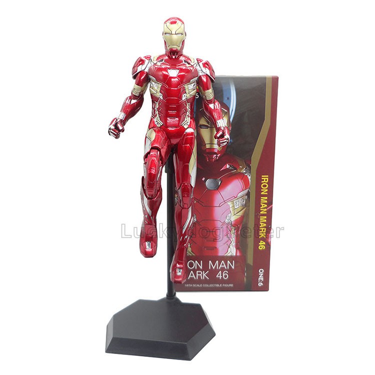 Mô hình Iron man Mk 46 mark 46 bay bay chính hãng Crazy toys - Avengers