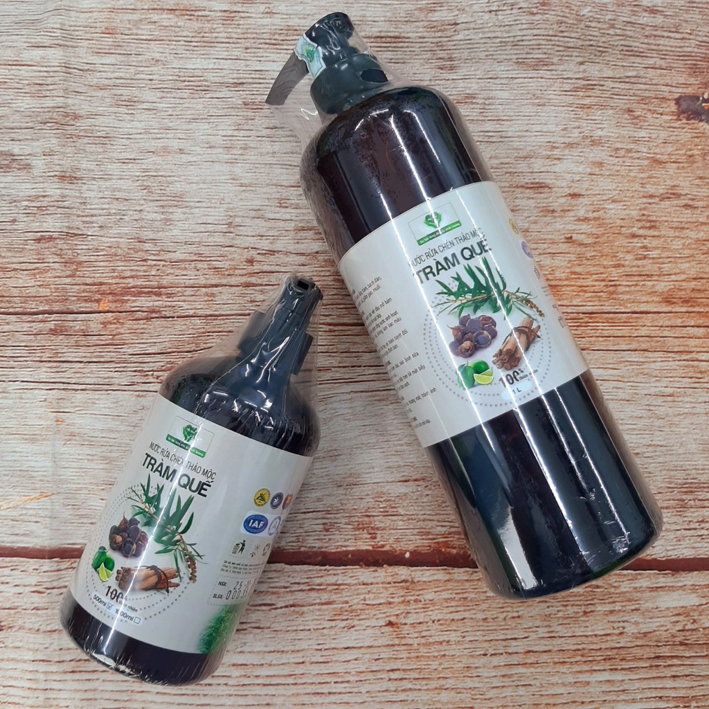 Nước Rửa Chén Thảo Mộc Tràm Quế 500ml - 1 Lít