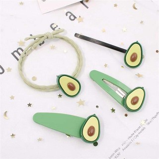 Set kẹp cột tóc hình quả bơ cute