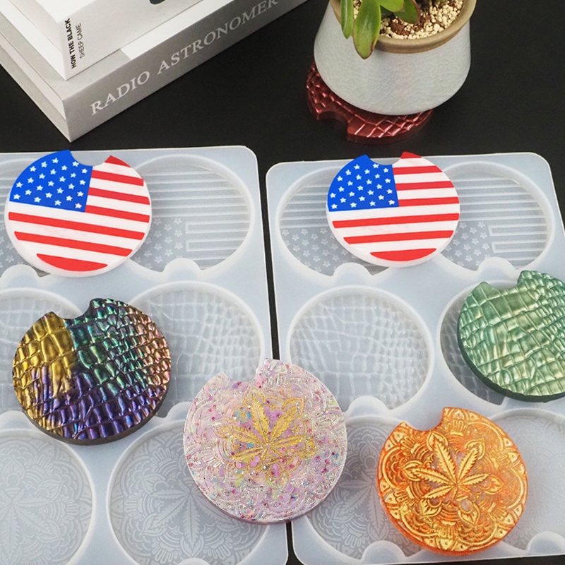 Khuôn Silicone Làm Đế Lót Ly Bằng Epoxy Resin DIY
