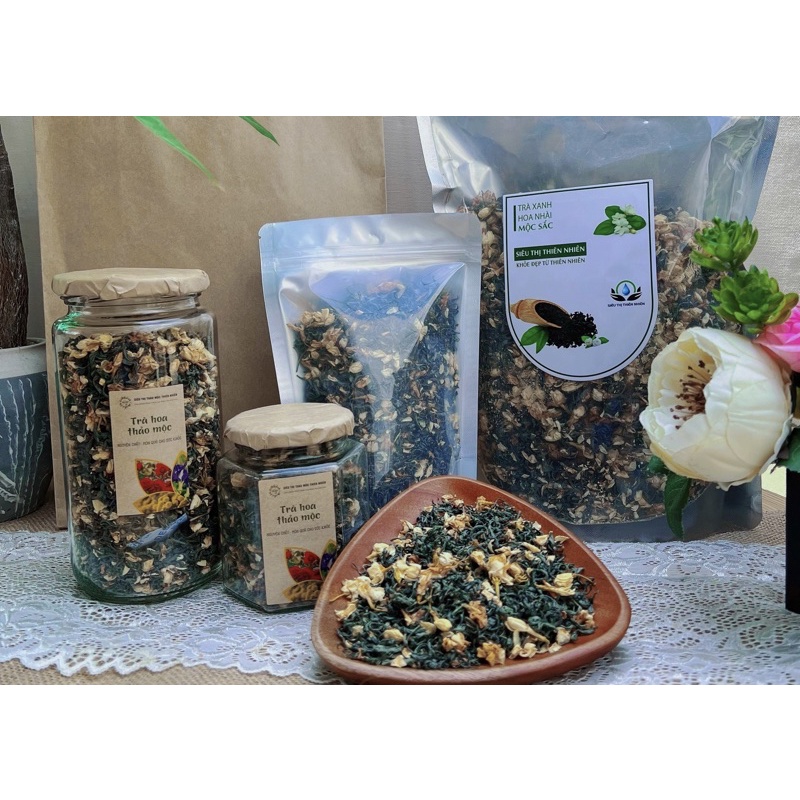 Trà xanh ướp hoa nhài thượng hạng(50gr)