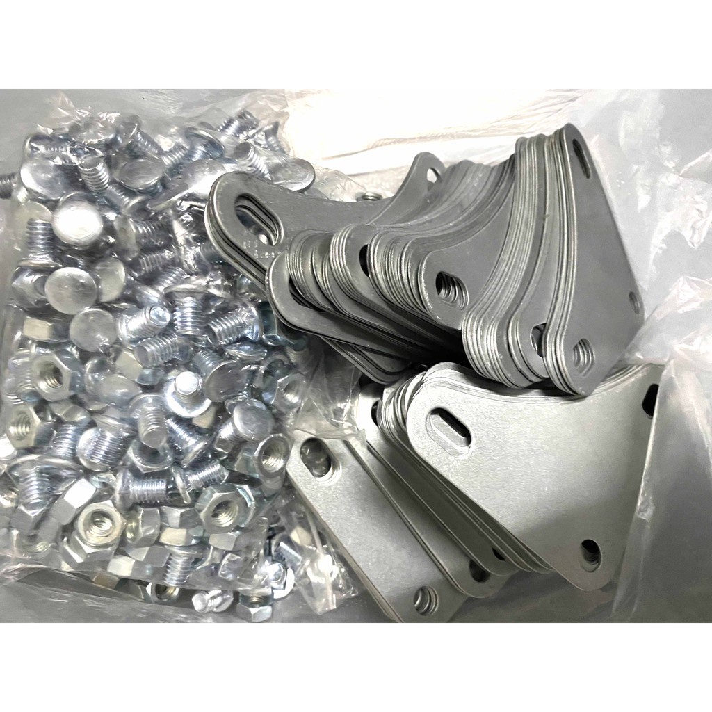 Bộ Bulong Ốc Vít, Ke Góc Lắp Kệ Sắt V Lỗ Đa Năng - Hàng Sẵn SLL - Shop Bảo Sơn
