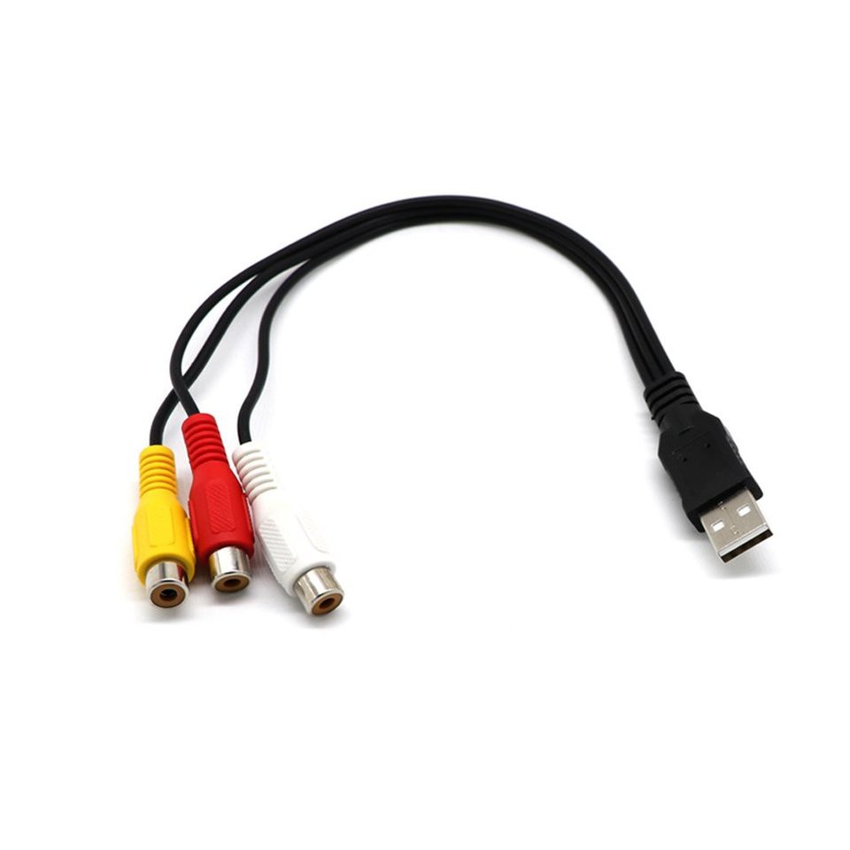 Dây Cáp Chuyển Đổi Âm Thanh Từ Usb A Sang 3 Rca Av A / V Tv 3rca