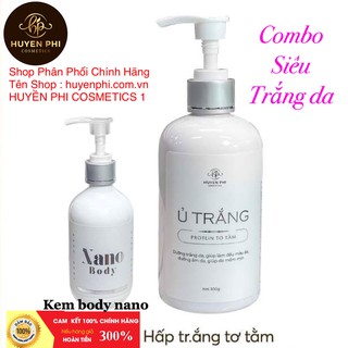 COMBO SIÊU TRẮNG DA Ủ TRẮNG + KEM BODY NANO