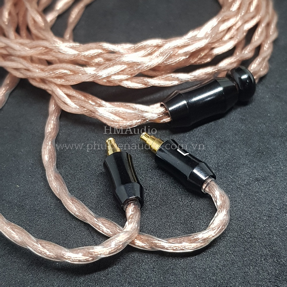 Dây tai nghe đồng 7NOCC Litz 23AWG 1.25mm tết 4 - Sennheiser IE40 Pro