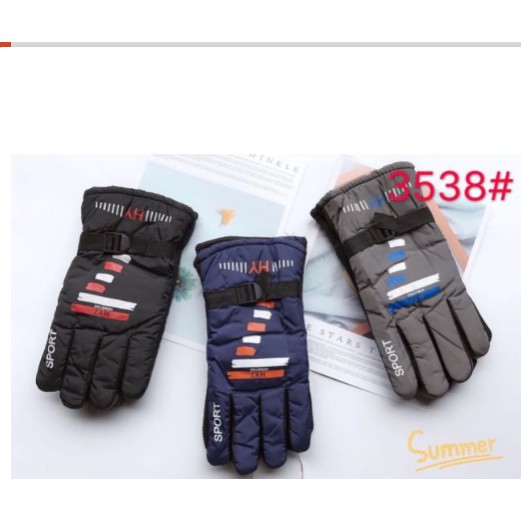 Găng tay phao nam dáng thể thao cực ấm 3538